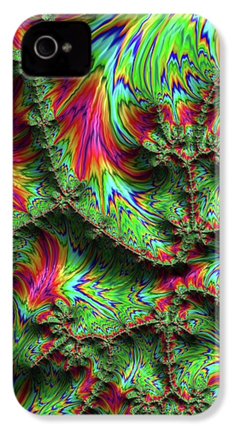 Green Feather Fractal - Phone Case
