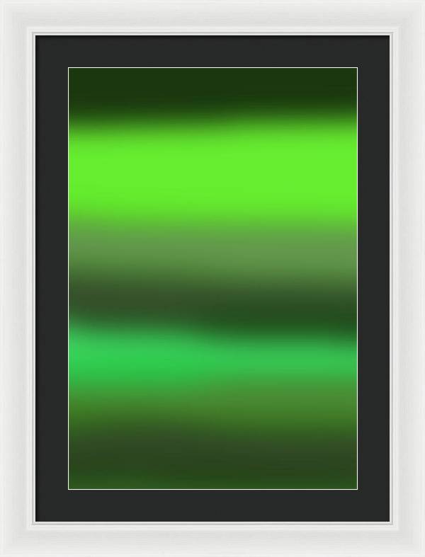 Green Grass Gradient - Framed Print