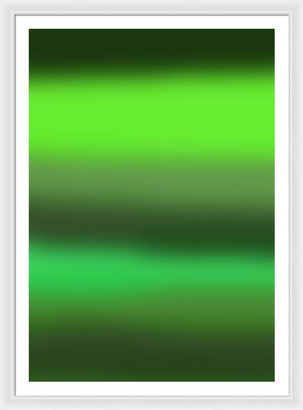 Green Grass Gradient - Framed Print