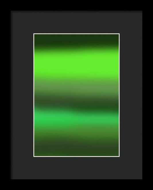 Green Grass Gradient - Framed Print