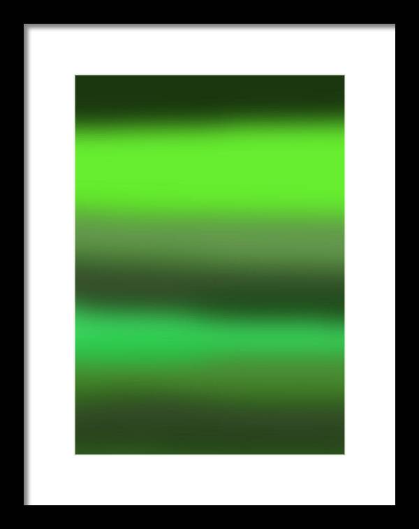 Green Grass Gradient - Framed Print