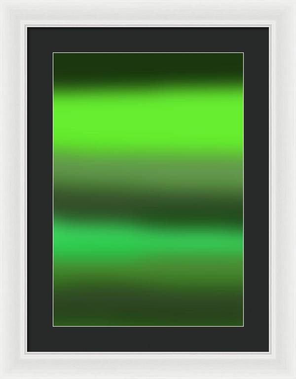 Green Grass Gradient - Framed Print