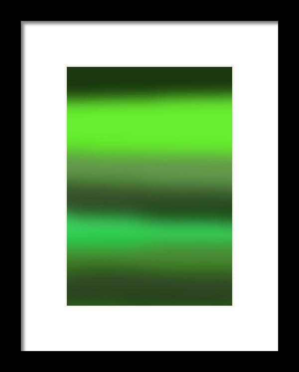 Green Grass Gradient - Framed Print