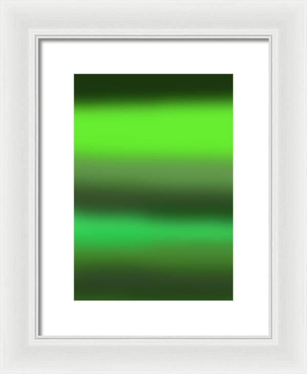 Green Grass Gradient - Framed Print