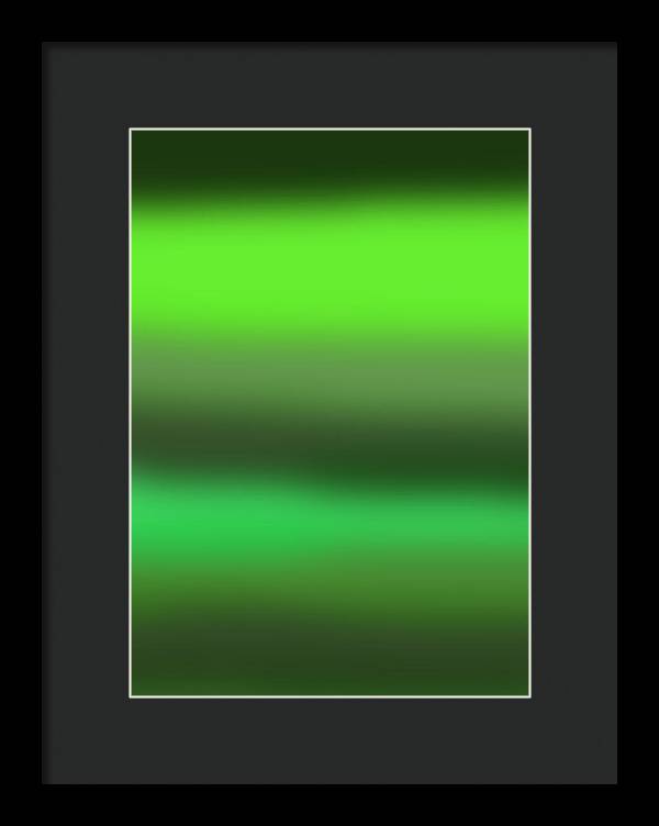 Green Grass Gradient - Framed Print