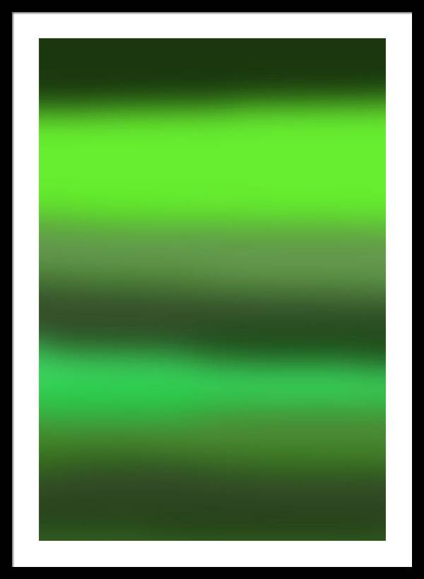 Green Grass Gradient - Framed Print