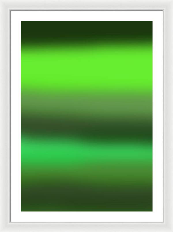 Green Grass Gradient - Framed Print