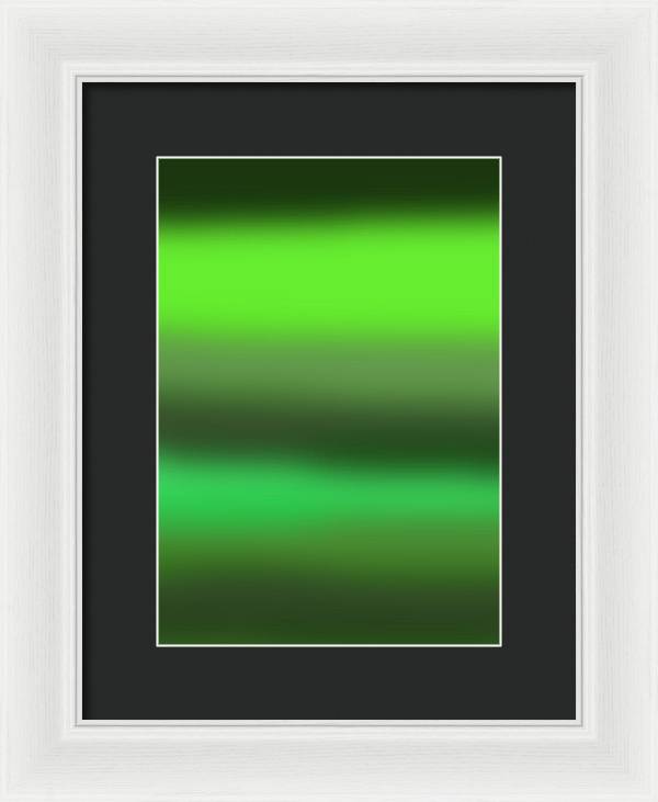 Green Grass Gradient - Framed Print