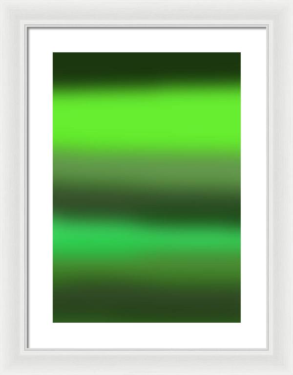 Green Grass Gradient - Framed Print