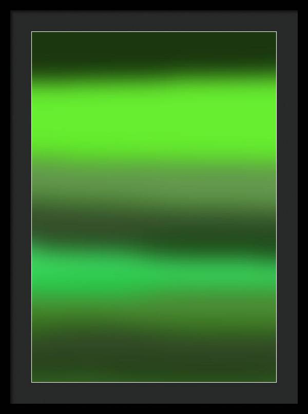 Green Grass Gradient - Framed Print