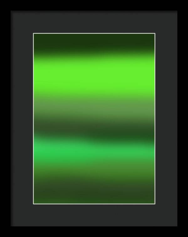Green Grass Gradient - Framed Print