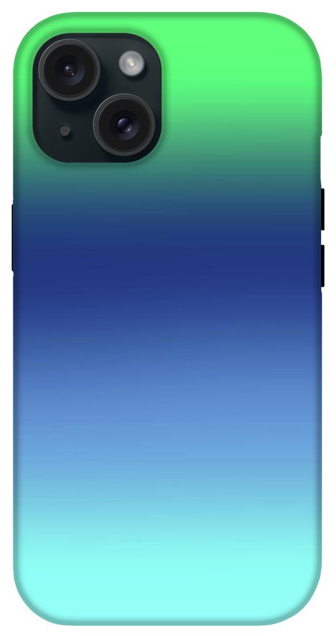 Green Navy Aqua Gradient - Phone Case
