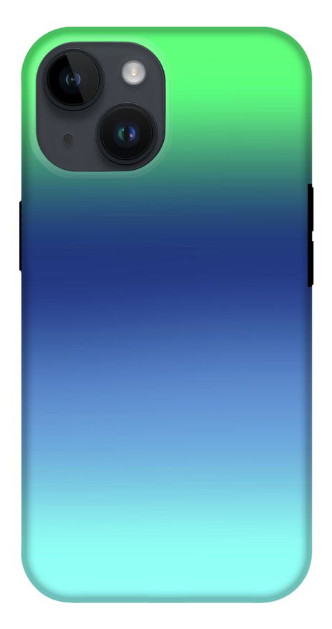 Green Navy Aqua Gradient - Phone Case