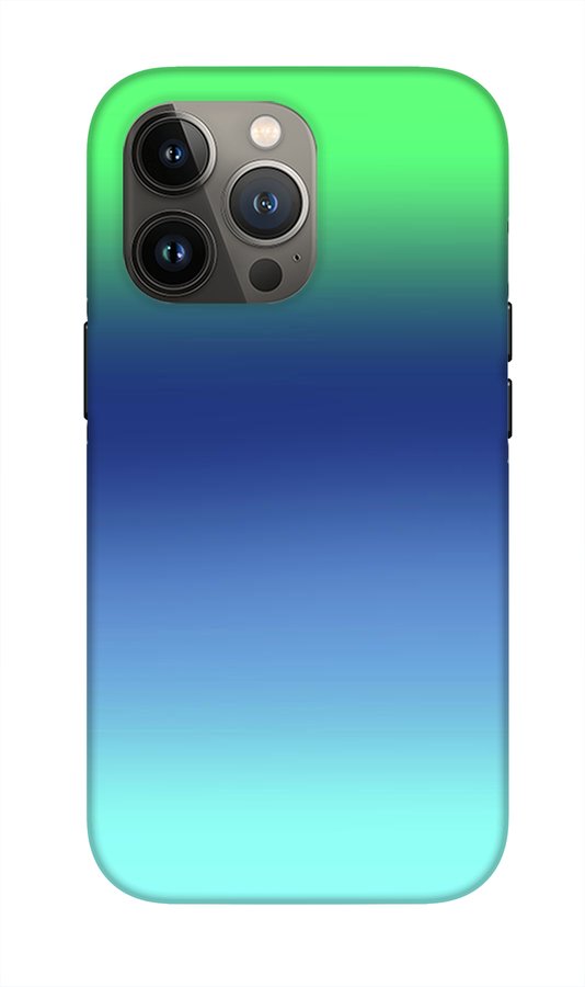 Green Navy Aqua Gradient - Phone Case