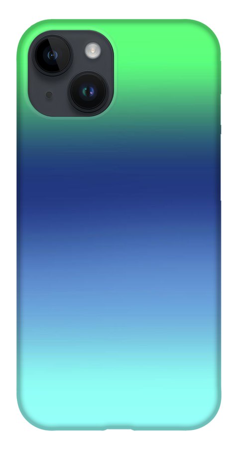 Green Navy Aqua Gradient - Phone Case