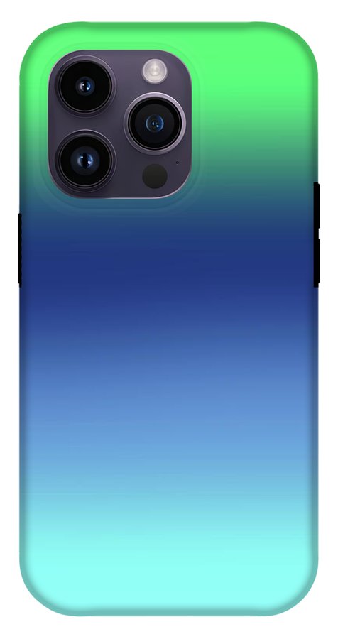 Green Navy Aqua Gradient - Phone Case
