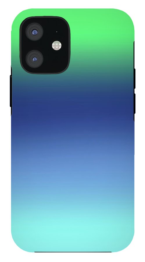 Green Navy Aqua Gradient - Phone Case