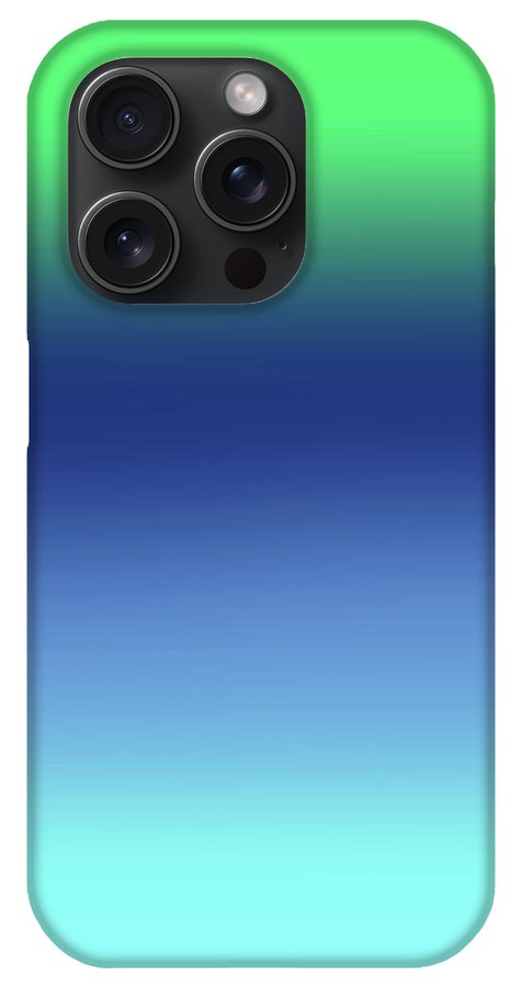 Green Navy Aqua Gradient - Phone Case