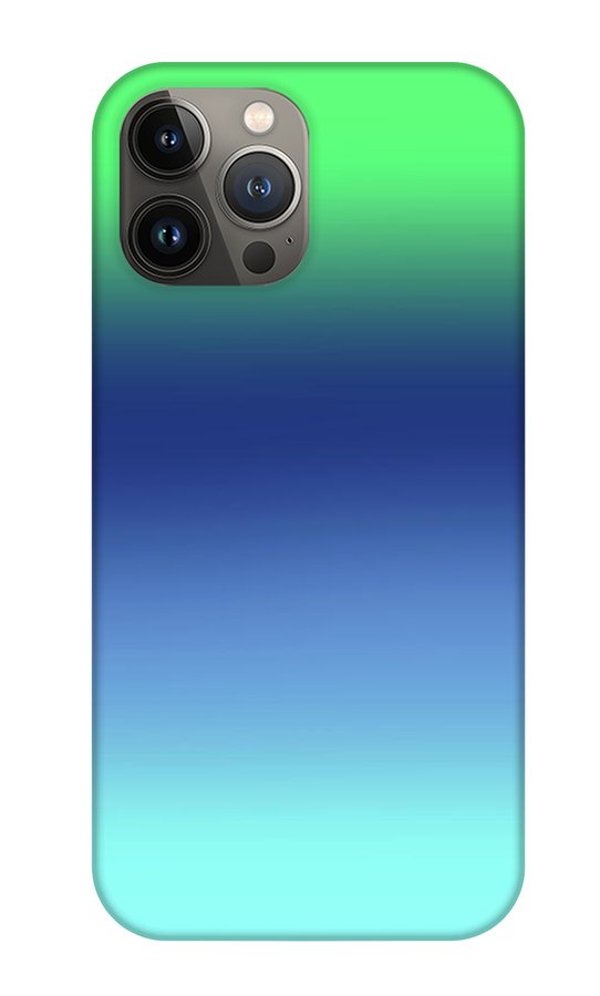 Green Navy Aqua Gradient - Phone Case