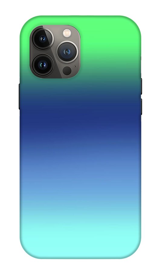 Green Navy Aqua Gradient - Phone Case