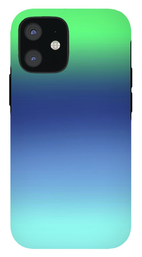 Green Navy Aqua Gradient - Phone Case