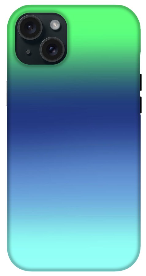 Green Navy Aqua Gradient - Phone Case