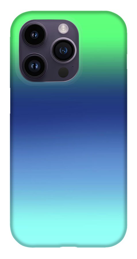 Green Navy Aqua Gradient - Phone Case