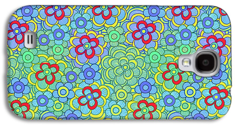 Green Retro Flowers - Phone Case