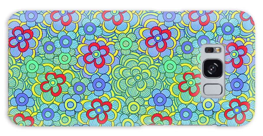 Green Retro Flowers - Phone Case