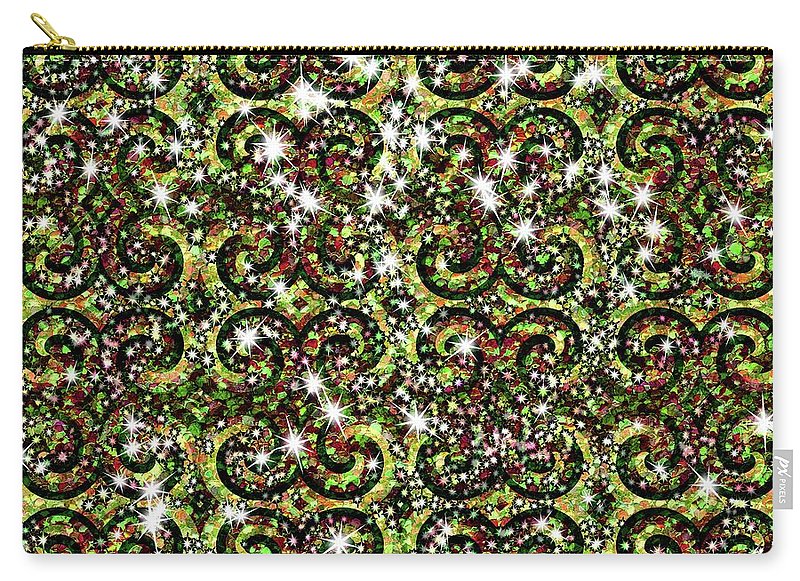 Green Sparkle Swirl - Carry-All Pouch