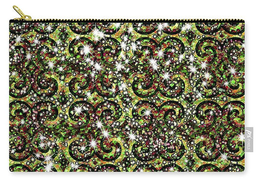 Green Sparkle Swirl - Carry-All Pouch