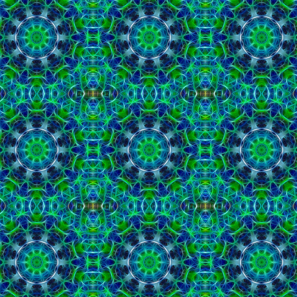 Green Blue Kaleidoscope Digital Image Download