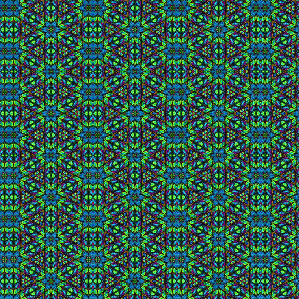 Green Blue Triangle Kaleidoscope Digital Image Download