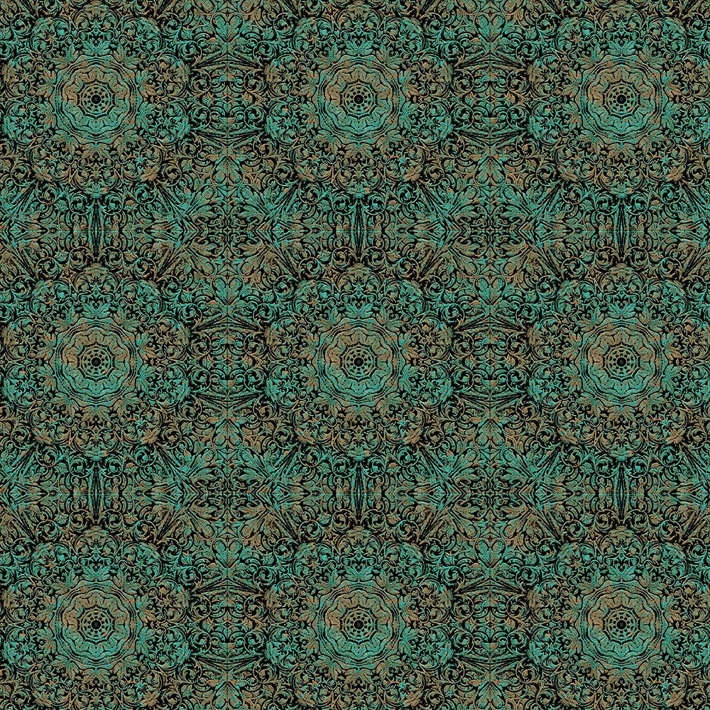 Green Copper Flower Digital Image Download
