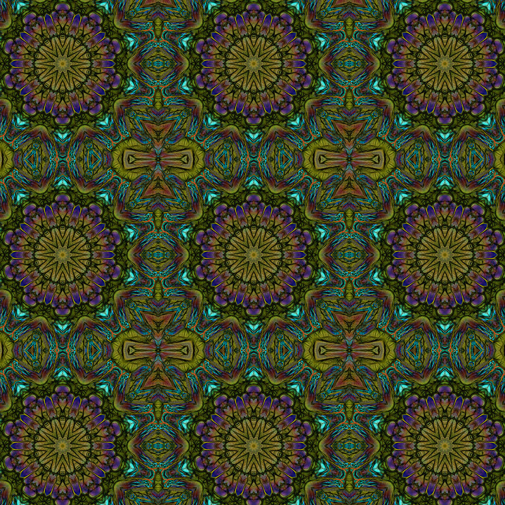 Green Kaleidoscope Digital Image Download