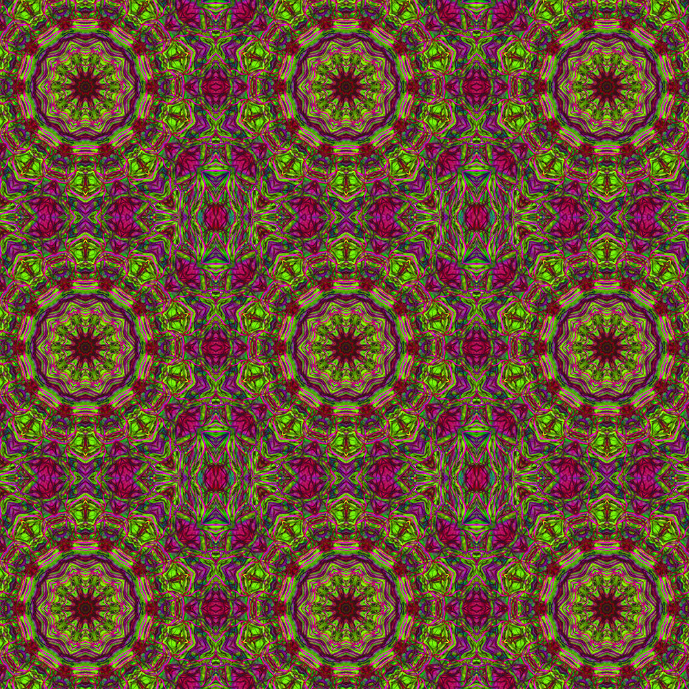 Green Pink Kaleidoscope Digital Image Download