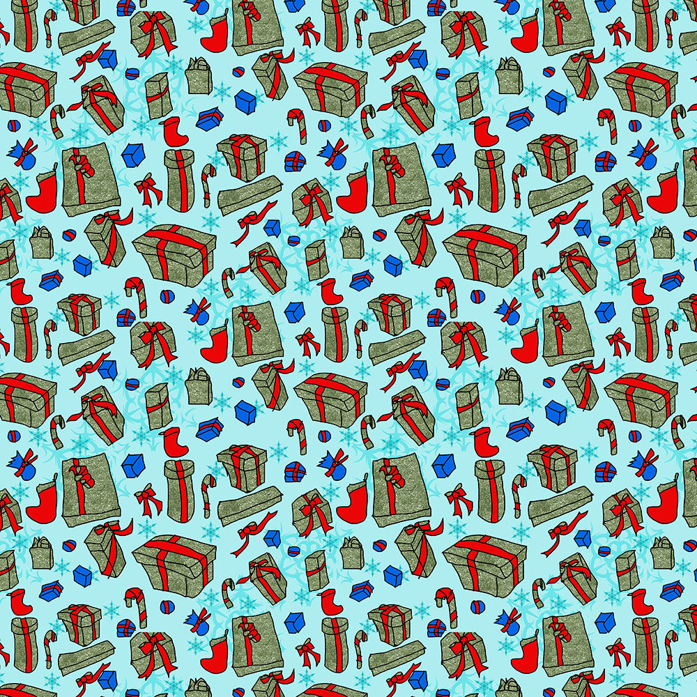 Green Presents on Blue Digital Image Download
