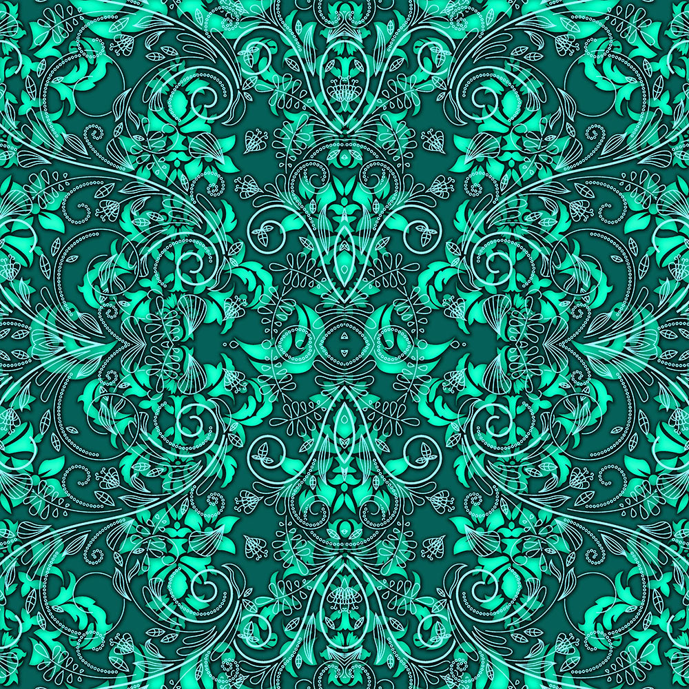 Green Vines and Lace Digital Image Download