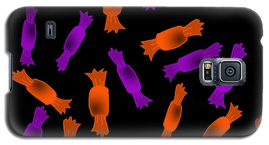 Halloween Candy On Black - Phone Case