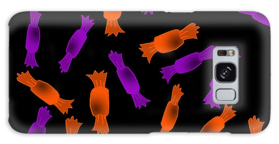 Halloween Candy On Black - Phone Case