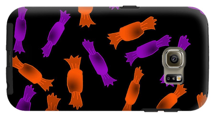 Halloween Candy On Black - Phone Case