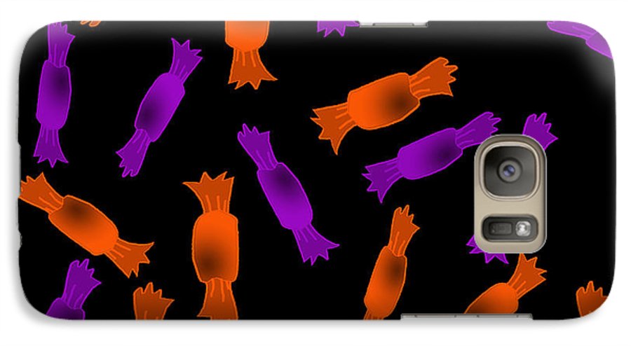 Halloween Candy On Black - Phone Case