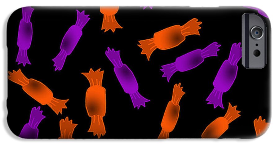 Halloween Candy On Black - Phone Case