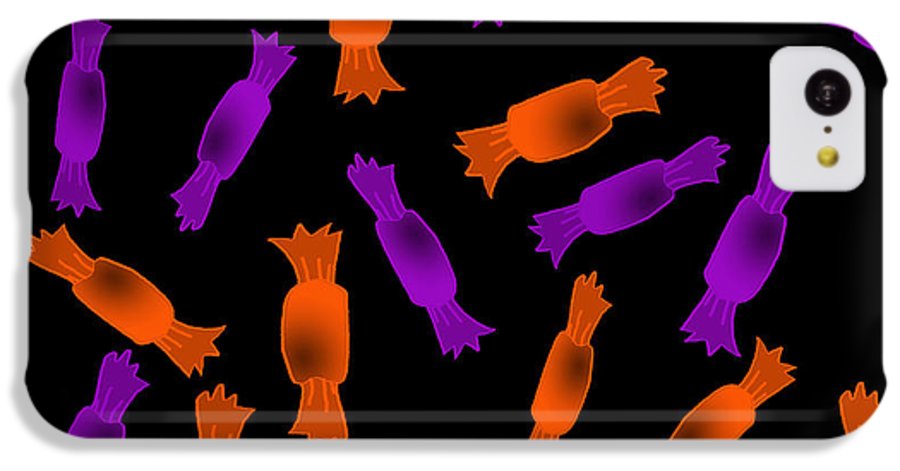 Halloween Candy On Black - Phone Case