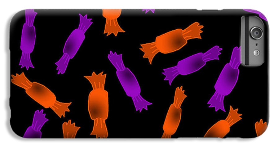 Halloween Candy On Black - Phone Case
