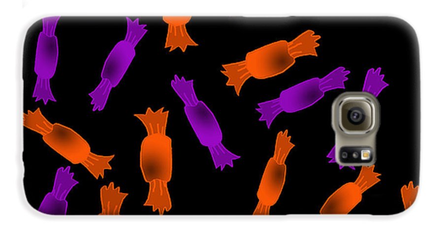 Halloween Candy On Black - Phone Case