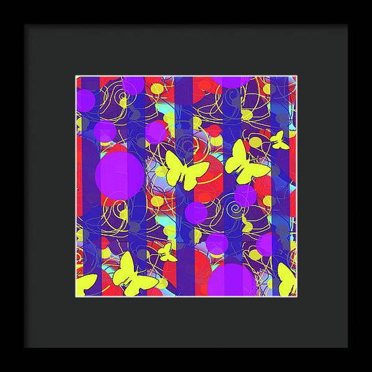 Happy Spring Pattern - Framed Print