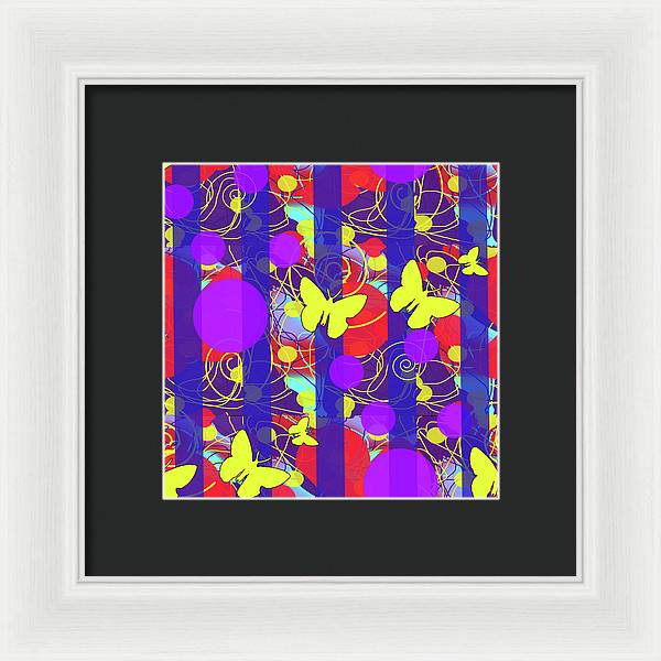 Happy Spring Pattern - Framed Print