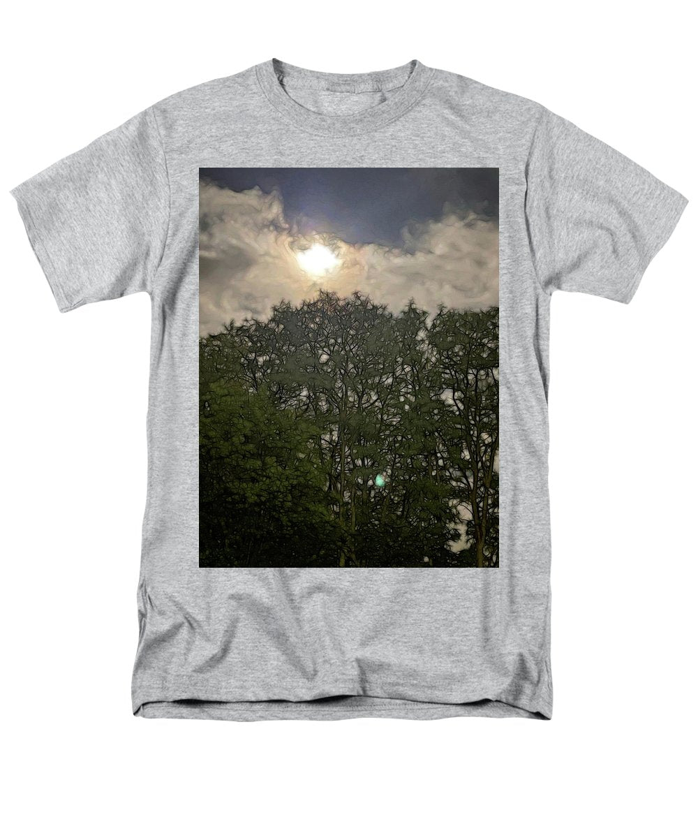 Harvest Moon Over Trees - Men's T-Shirt (Regular Fit)