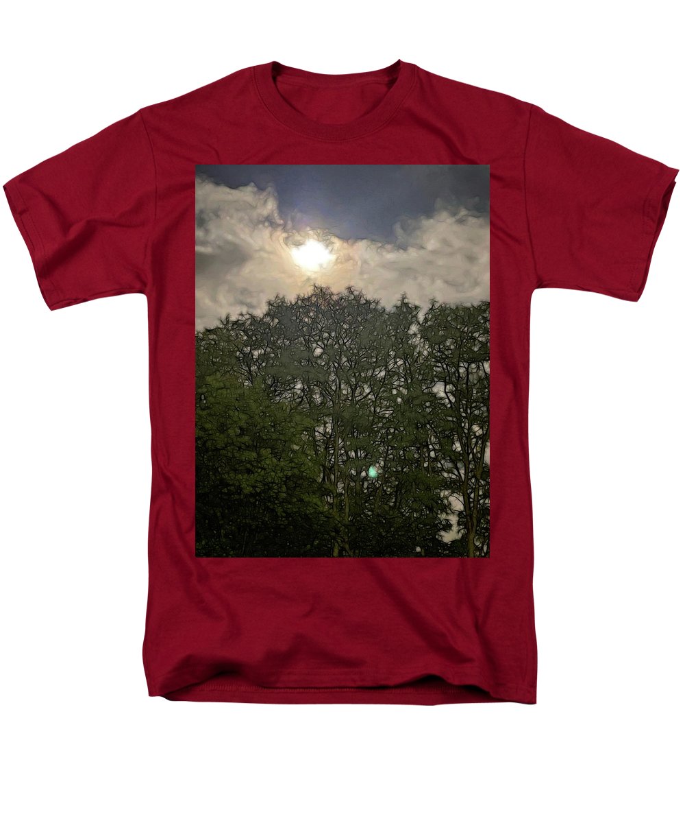 Harvest Moon Over Trees - Men's T-Shirt (Regular Fit)